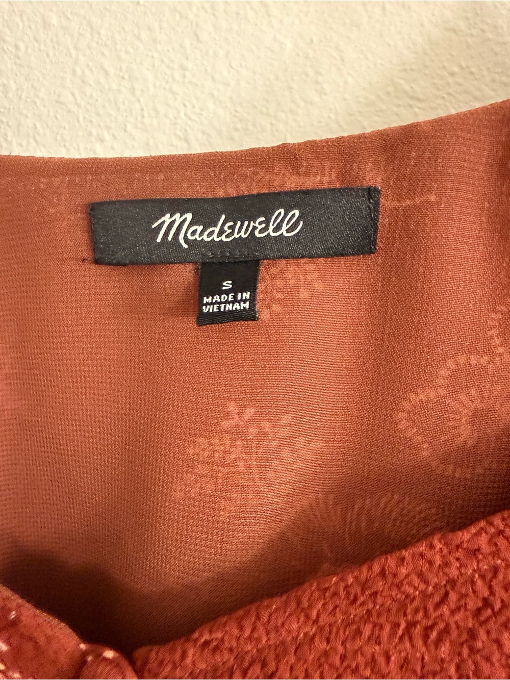 Madewell Floral Long-Sleeve Wide Neck Peasant Top - Picture 3 of 4